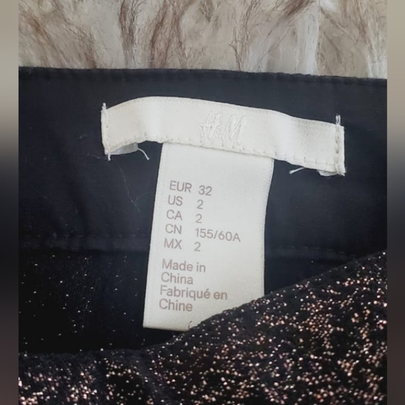 H&M Rose Gold Glitters High Waist Pant 🌴 - Picture 6 of 7